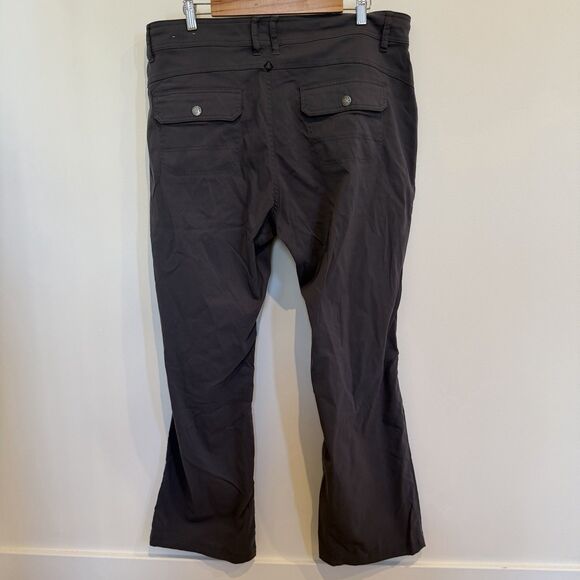 Prana Pants Womens 18W Gray Halle Convertible Roll Up Gorpcore Hiking Outdoor - Picture 7 of 16